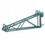 Metro 2WS14K3 Post-Type Wall Mount Shelf Support for Adjoining Super Erecta Metroseal Green 14