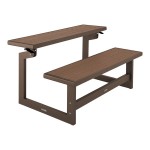 Lifetime 60139 Mocha Brown Convertible Bench / Table