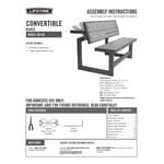 Lifetime 60139 Mocha Brown Convertible Bench / Table