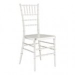 Lancaster Table & Seating Steel Reinforced Heavy-Duty White Resin Chiavari Chair