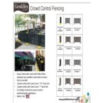 Grosfillex US963423 3 Panel Resin Patio Fence - Brown