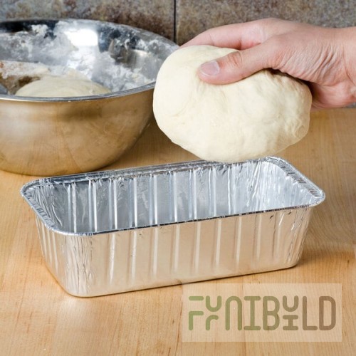 Durable Packaging 2 lb. Foil Bread Loaf Pan - 500/Case