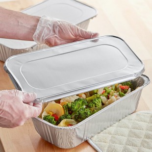 Choice Foil Steam Table Pan Lid - Third Size - 100/Case Choice Foil Steam Table Pan Lid - Third Size - 100/Case