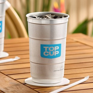 Top Cup by Ball 24 oz. Customizable Aluminum Cup with Top Cup Logo Design - 450/Case