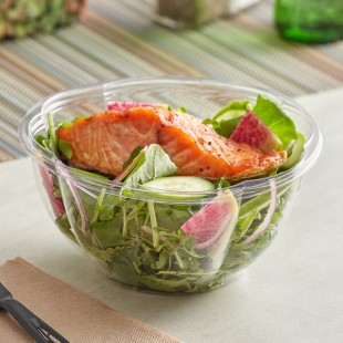 Stalk Market Clear PLA Salad Bowl 32 oz. - 300/Case Stalk Market Clear PLA Salad Bowl 32 oz. - 300/Case