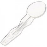 Fineline SE1017.WH SelfEco 4 oz. White Compostable PLA Sloped Bowl with Utensil Hanger - 200/Case Fineline SE1017.WH SelfEco 4 oz. White Compostable PLA Sloped Bowl with Utensil Hanger - 200/Case