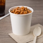 Choice 16 oz. White Double Poly-Coated Paper Food Cup - 500/Case Choice 16 oz. White Double Poly-Coated Paper Food Cup - 500/Case