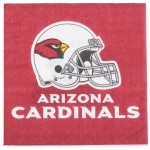 Creative Converting Arizona Cardinals 2-Ply Luncheon Napkin - 192/Case Creative Converting Arizona Cardinals 2-Ply Luncheon Napkin - 192/Case
