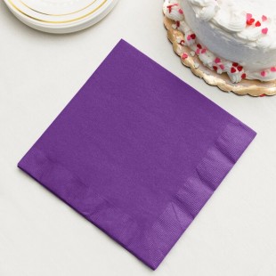 Creative Converting 318928 Amethyst 3-Ply Dinner Napkin - 25/Pack