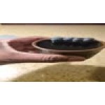 Acopa Heika 12 oz. Black Matte Textured Stoneware Mug - Sample