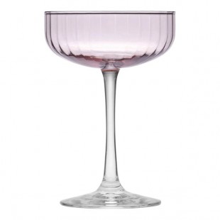 Libbey Linear 8.5 oz. Pink Coupe Glass - Sample