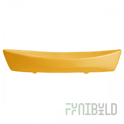 G.E.T. Enterprises BT031-MOD-YW Bugambilia 6.9 Qt. Smooth MOD Finish Yellow Resin-Coated Aluminum Deep Boat