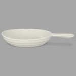 RAK Porcelain Chef's Fusion 7 oz. Sand White Porcelain Ramekin with Grooves - 12/Case