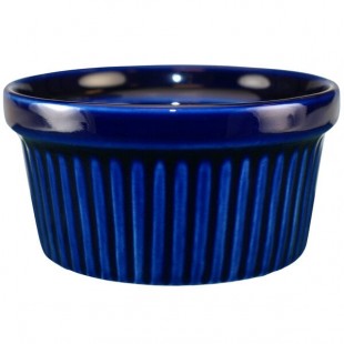 International Tableware Cancun 4 oz. Cobalt Blue Stoneware Fluted Ramekin - 36/Case International Tableware Cancun 4 oz. Cobalt Blue Stoneware Fluted Ramekin - 36/Case