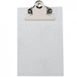 Menu Solutions MTPIX-46 Alumitique Aluminum Menu Tent with Picture Corners - Brushed Finish - 4