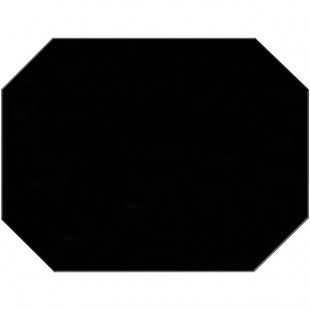 H. Risch, Inc. PLACEMATOCT17X13BLACK 17