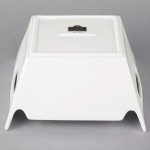 10 Strawberry Street WTR-10SQHNDLBWL Whittier 2.75 Qt. White Square Porcelain Bowl with Handles - 6/Case 10 Strawberry Street WTR-10SQHNDLBWL Whittier 2.75 Qt. White Square Porcelain Bowl with Handles - 6/Case