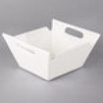 10 Strawberry Street WTR-10SQHNDLBWL Whittier 2.75 Qt. White Square Porcelain Bowl with Handles - 6/Case 10 Strawberry Street WTR-10SQHNDLBWL Whittier 2.75 Qt. White Square Porcelain Bowl with Handles - 6/Case