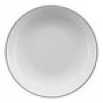 International Tableware Torino Bistro 40 oz. Black Band Porcelain Vegetable / Serving Bowl - 12/Case