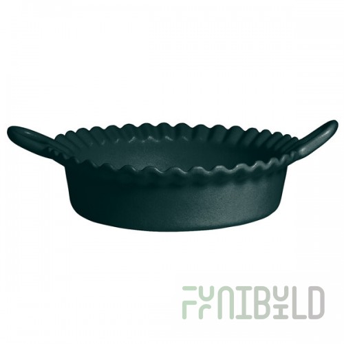 G.E.T. Enterprises CZ002FT Bugambilia 1.6 Qt. Classic Textured Finish Forest Green Resin-Coated Aluminum Deep Mexican Cazuela
