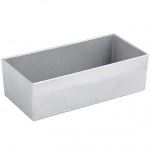 Bon Chef 9514PG 56 oz. Pewter-Glo Cast Aluminum Straight Sided Rectangular Bowl