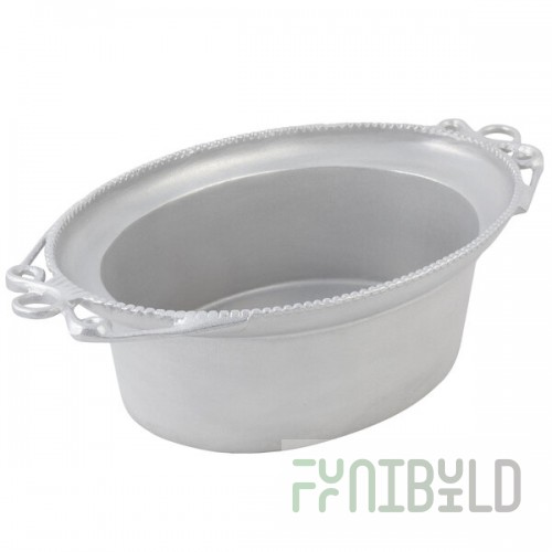 Bon Chef 2103P Bolero 11 Qt. Pewter-Glo Cast Aluminum Bowl