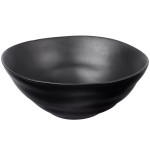 10 Strawberry Street RPPLE-BLKSRVBWL Matte Wave 80 oz. Black Serving Stoneware Bowl - 4/Case 10 Strawberry Street RPPLE-BLKSRVBWL Matte Wave 80 oz. Black Serving Stoneware Bowl - 4/Case