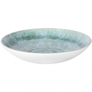 Elite Global Solutions B427090-SM Monet 36 oz. Sea Moss Reactive Glaze Melamine Bowl - 6/Case Elite Global Solutions B427090-SM Monet 36 oz. Sea Moss Reactive Glaze Melamine Bowl - 6/Case