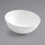 American Metalcraft LFTBB11 Lift 110 oz. Speckled Black and White Slanted Melamine Bowl