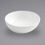 American Metalcraft LFTBB11 Lift 110 oz. Speckled Black and White Slanted Melamine Bowl