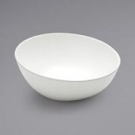 American Metalcraft LFTBB11 Lift 110 oz. Speckled Black and White Slanted Melamine Bowl