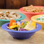 GET B-454-PB Diamond Mardi Gras 4.5 oz. Peacock Blue Melamine Bowl - 48/Case