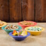 GET B-454-PB Diamond Mardi Gras 4.5 oz. Peacock Blue Melamine Bowl - 48/Case