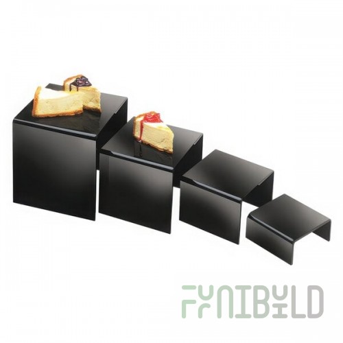 Cal-Mil 237 Black Acrylic Nesting Riser Set