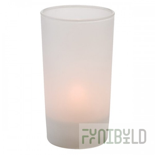 Hollowick SCH400SL Cylinder Satin Linen Glass Cafe Votive