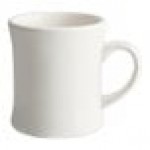 Acopa 12 oz. Customizable Ivory (American White) Victor Stoneware Coffee Mug - 36/Case Acopa 12 oz. Customizable Ivory (American White) Victor Stoneware Coffee Mug - 36/Case