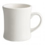 Acopa 12 oz. Customizable Ivory (American White) Victor Stoneware Coffee Mug - 36/Case Acopa 12 oz. Customizable Ivory (American White) Victor Stoneware Coffee Mug - 36/Case