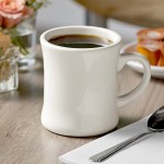 Acopa 12 oz. Customizable Ivory (American White) Victor Stoneware Coffee Mug - 36/Case Acopa 12 oz. Customizable Ivory (American White) Victor Stoneware Coffee Mug - 36/Case