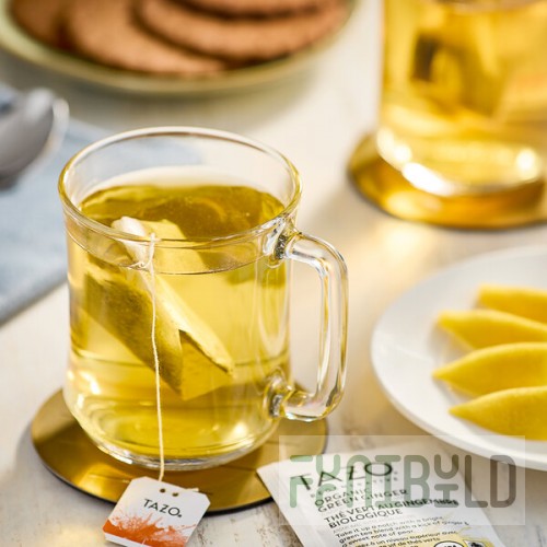 Tazo Organic Green Ginger Tea Bags - 96/Case