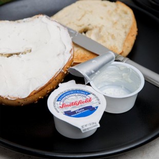 Smithfield 1 oz. Cream Cheese Spread Portion Cups - 100/Case Smithfield 1 oz. Cream Cheese Spread Portion Cups - 100/Case