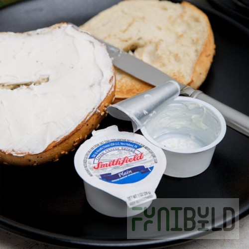 Smithfield 1 oz. Cream Cheese Spread Portion Cups - 100/Case