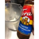 Torani Toasted Marshmallow Flavoring Syrup 750 mL Glass Bottle - 12/Case