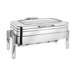 Eastern Tabletop 3999RZ Jazz Rock 4 Qt. Round Bronze Coated Stainless Steel Induction Chafer with Hinged Dome Cover Eastern Tabletop 3999RZ Jazz Rock 4 Qt. Round Bronze Coated Stainless Steel Induction Chafer with Hinged Dome Cover