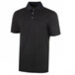 National Patrol by Henry Segal Unisex Customizable Black Short Sleeve Moisture Wicking Polo Shirt with UV Protection - Polyester Mesh -M National Patrol by Henry Segal Unisex Customizable Black Short Sleeve Moisture Wicking Polo Shirt with UV Protection - Polyester Mesh -M