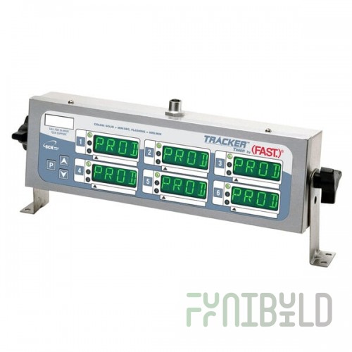 Kitchen Brains® TRACK2X3 (FAST.)® TRACKER Programmable Digital 6-Product 99 Hour Timer - 120V