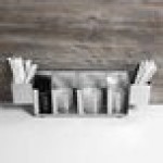 Vollrath CTL4 4-Slot Stainless Steel Wall Mount / Countertop Lid Holder with Straw Holder Vollrath CTL4 4-Slot Stainless Steel Wall Mount / Countertop Lid Holder with Straw Holder