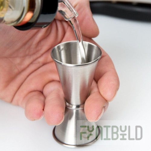 Barfly® M37000 0.5 oz. & 0.75 oz. Stainless Steel Japanese Style Jigger