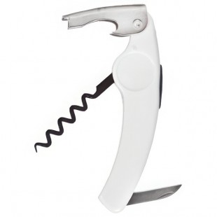 Franmara 3270-24 Grenouille Waiter's Corkscrew with Curved White Handle