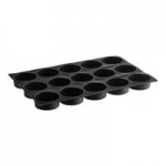 Silikomart SQ059 24-Compartment Donuts Silicone Baking Mold - 3 5/16
