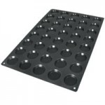 Silikomart SQ059 24-Compartment Donuts Silicone Baking Mold - 3 5/16